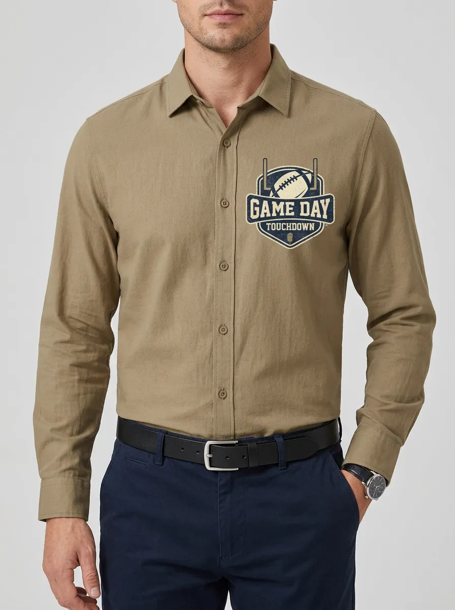 Football Graphic Casual Shirt