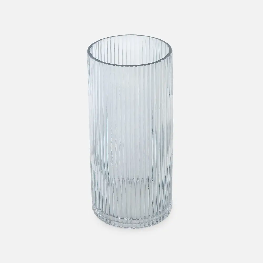 Blue Tall Glass Vase