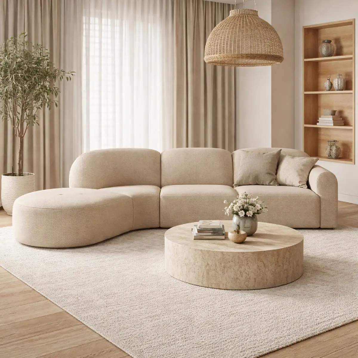 Relaxed Curved Sofa