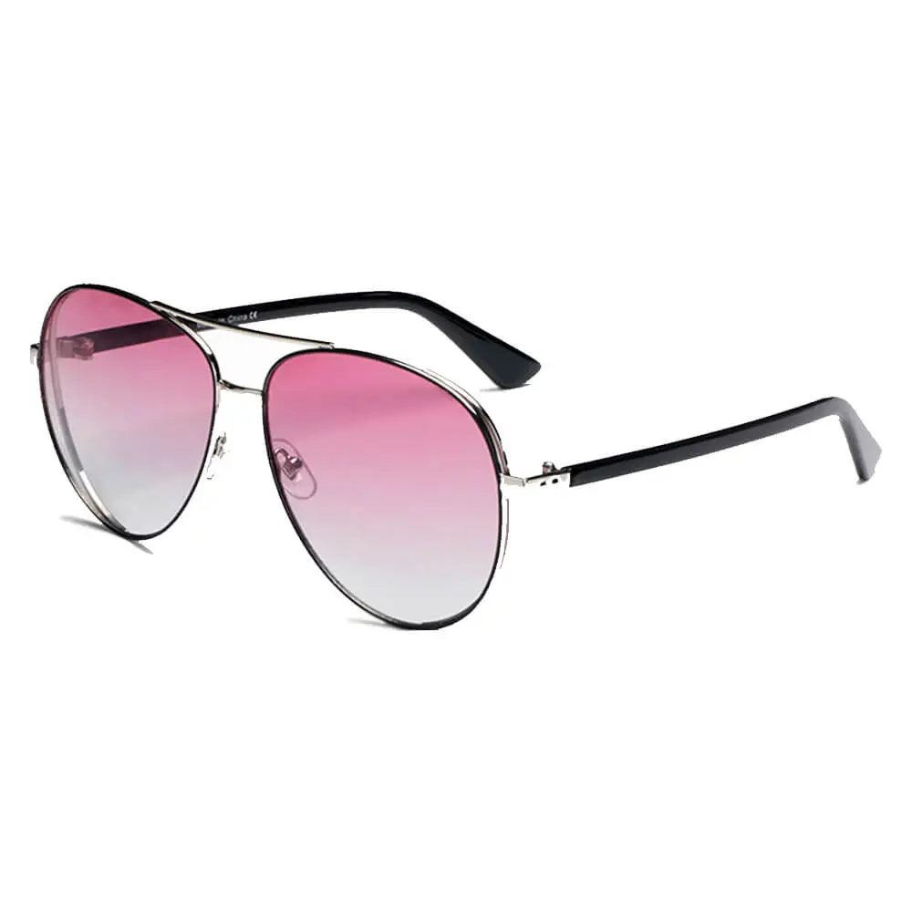 Flat Top Brow Bar Frame Sunglasses