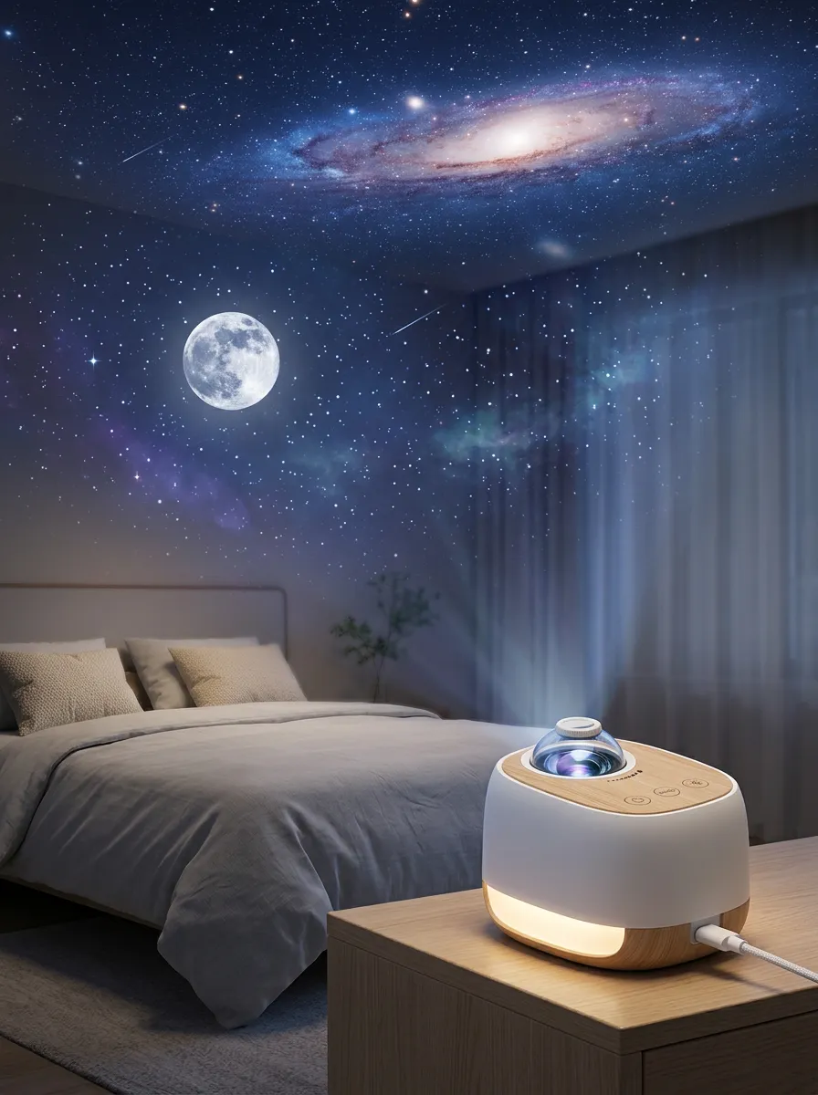 Moonlit Galaxy Starry Sky Projection Night Light