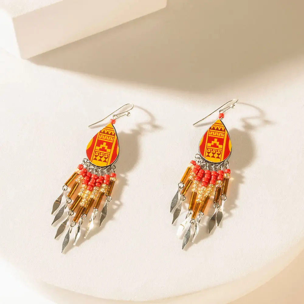 Expressive Framed Artful Statement Earrings