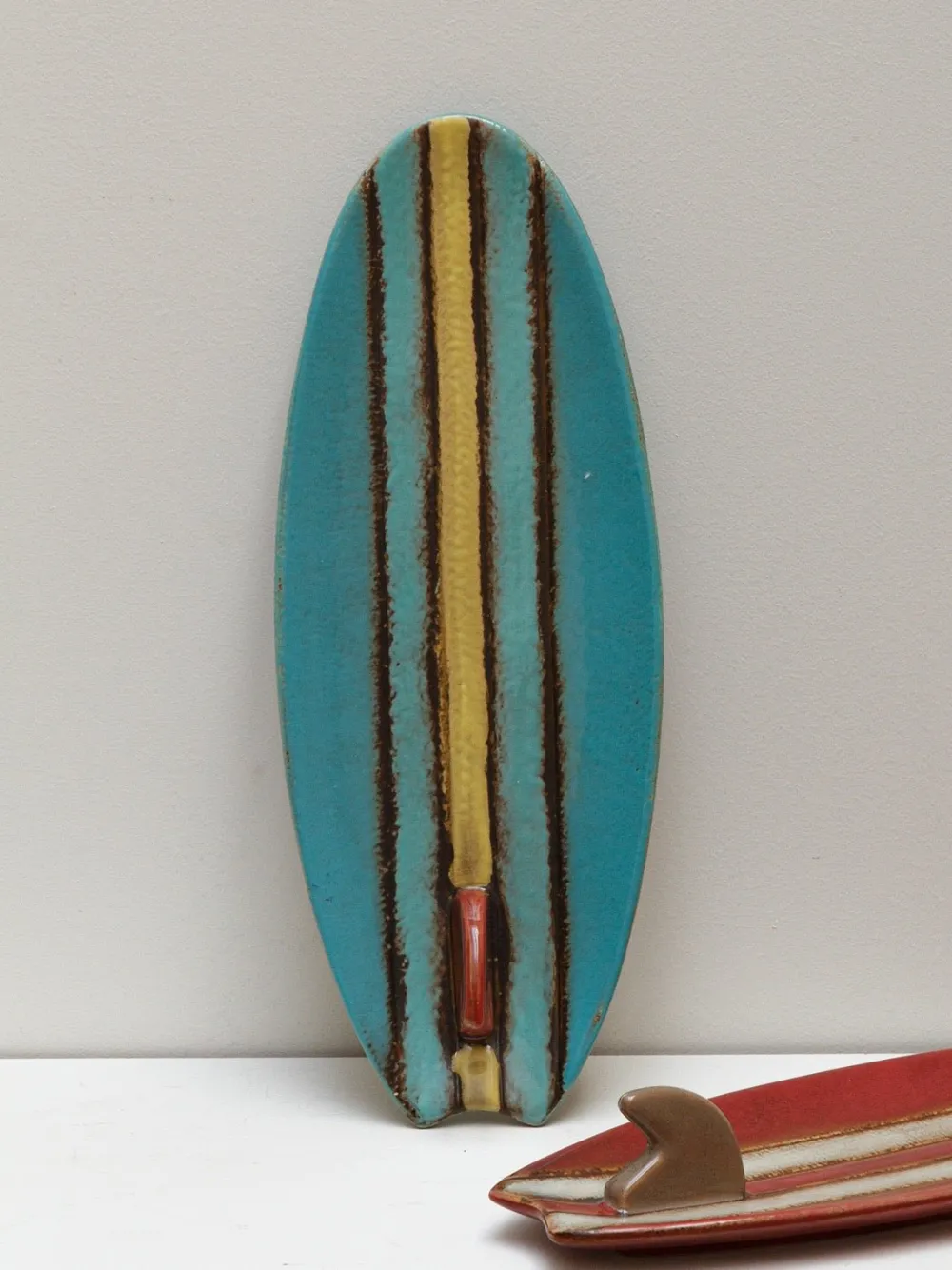 Ceramic Surfboard Serving Platter