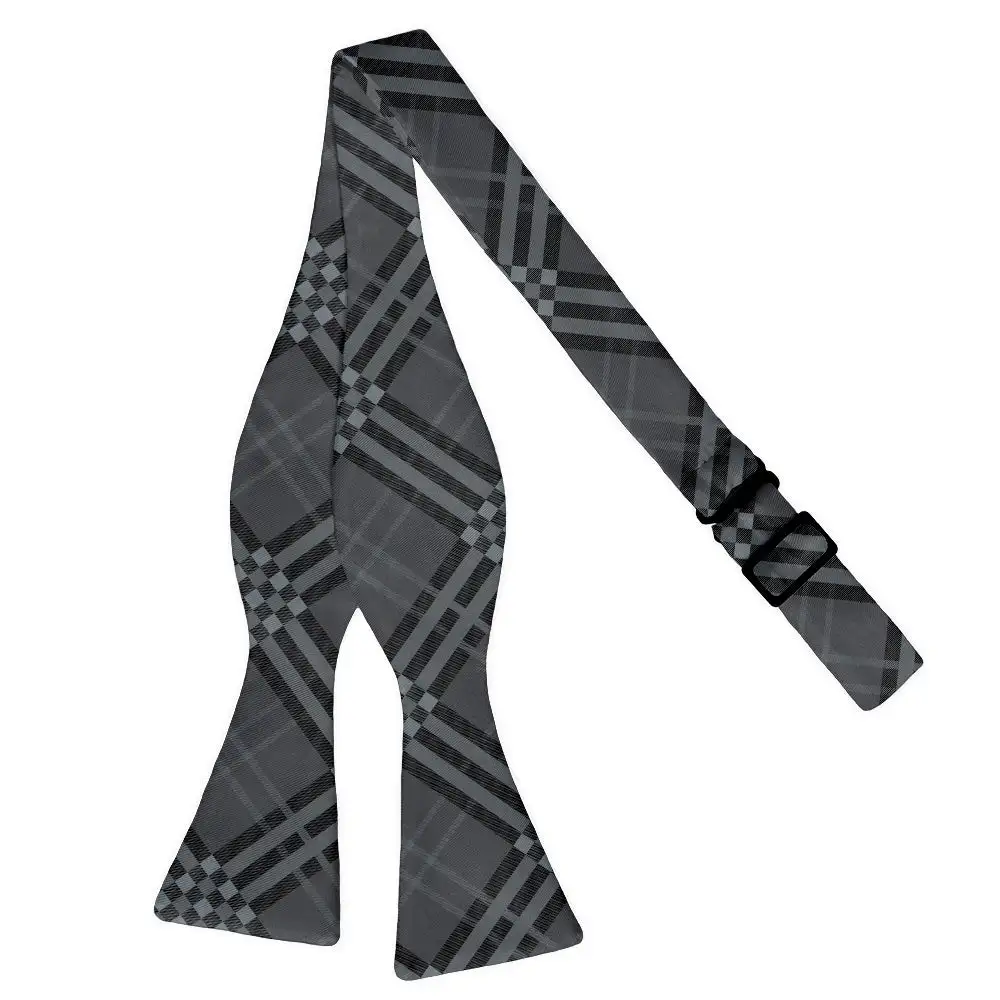 Cincy Plaid Motif Bow Tie