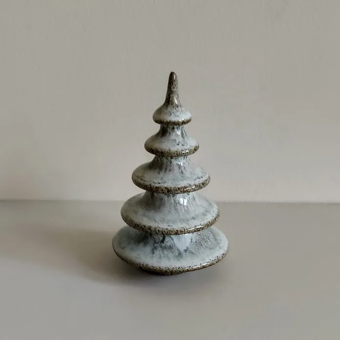 Recycled Clay Tree Ornament Set