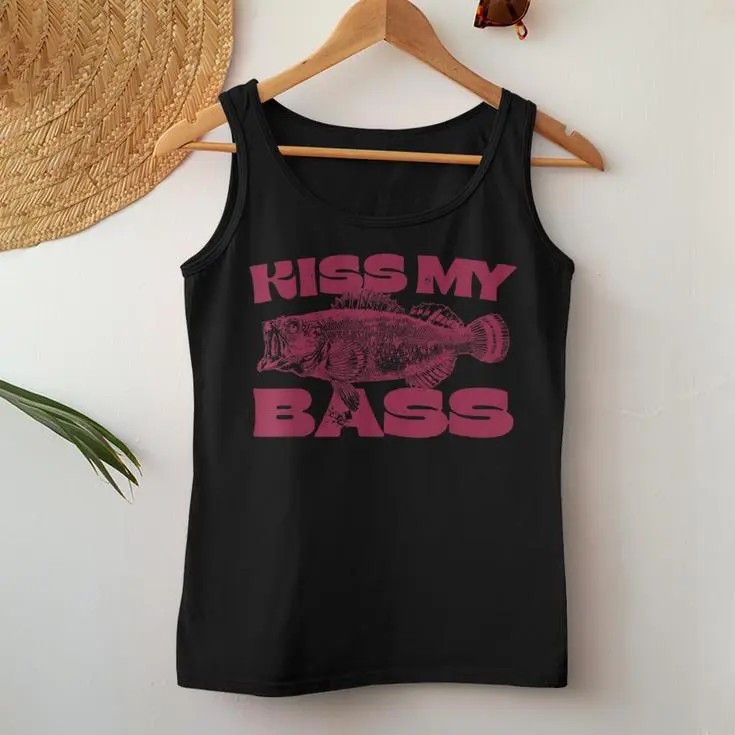 Kiss My-Bass Fishing Women Tank Top