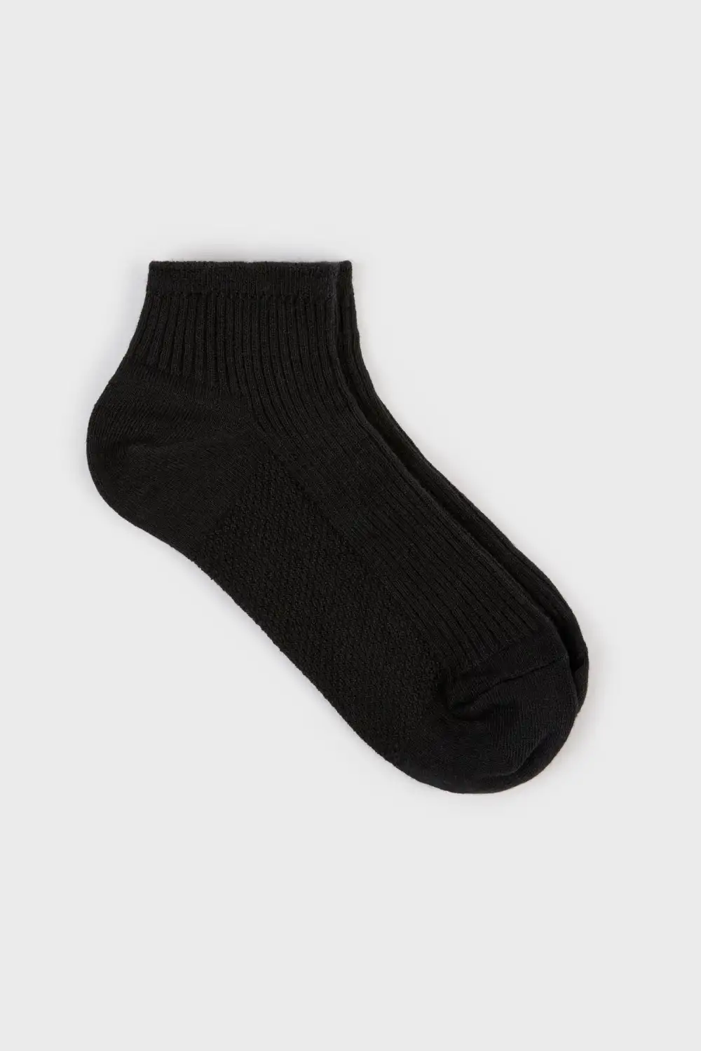Texture Ribbed Ankle Socks