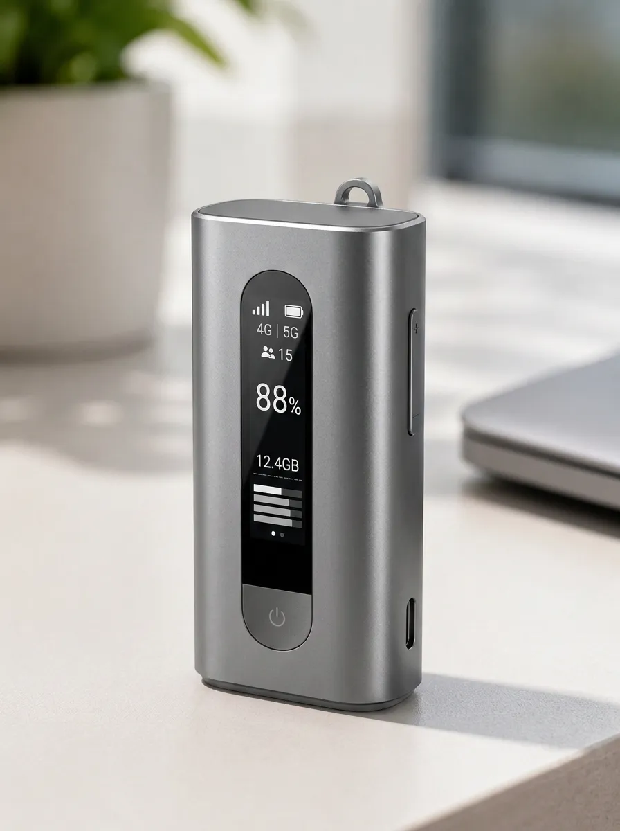 5G Data Screen Mobile WiFi Hotspot