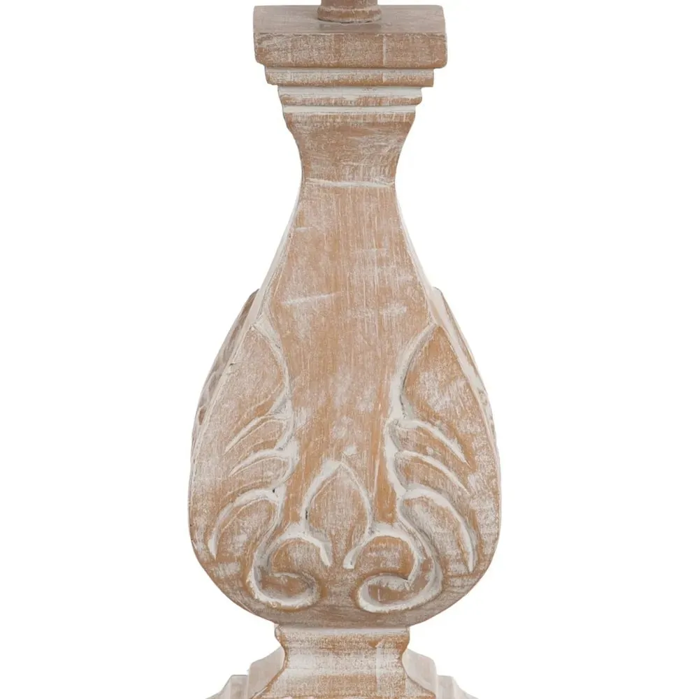 Linen Shade Resin Table Lamp