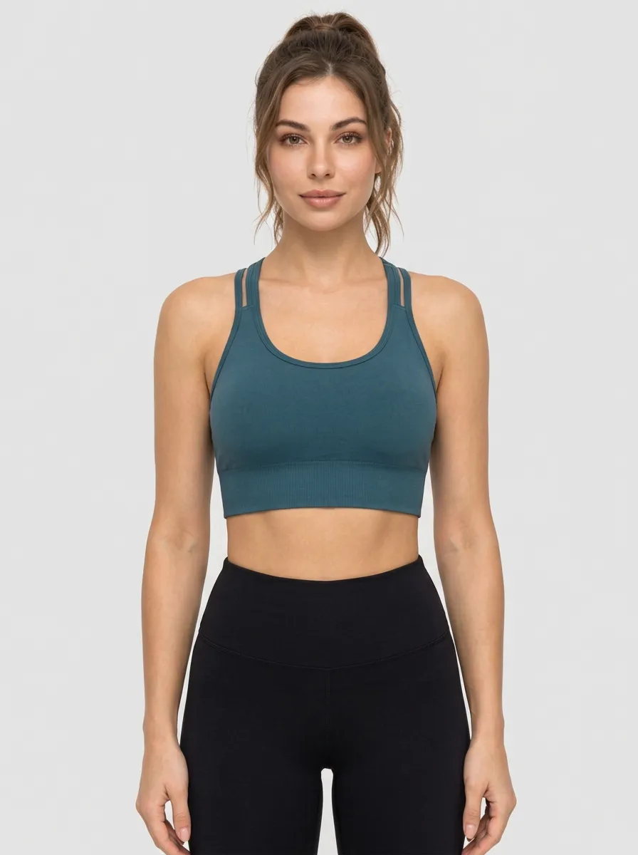 Women's Printed Cross Back Training Bra