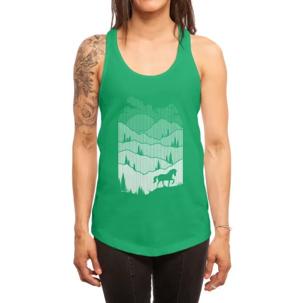 Horse Adventure Green Tank