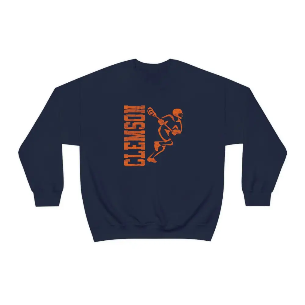 Vintage Player Lacrosse Graphic Crewneck Sweatshirt