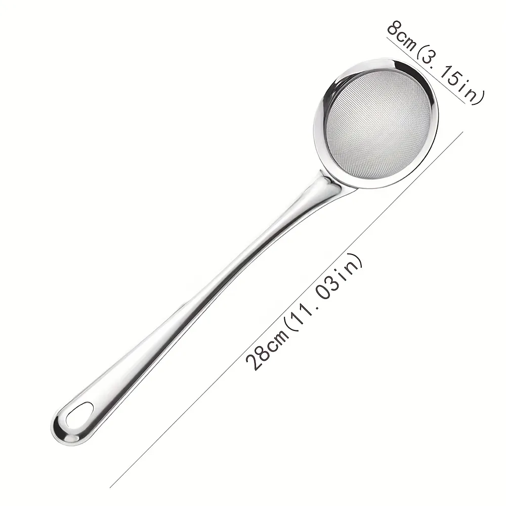 Stainless Steel Long-Handle Fine-Mesh Strainer