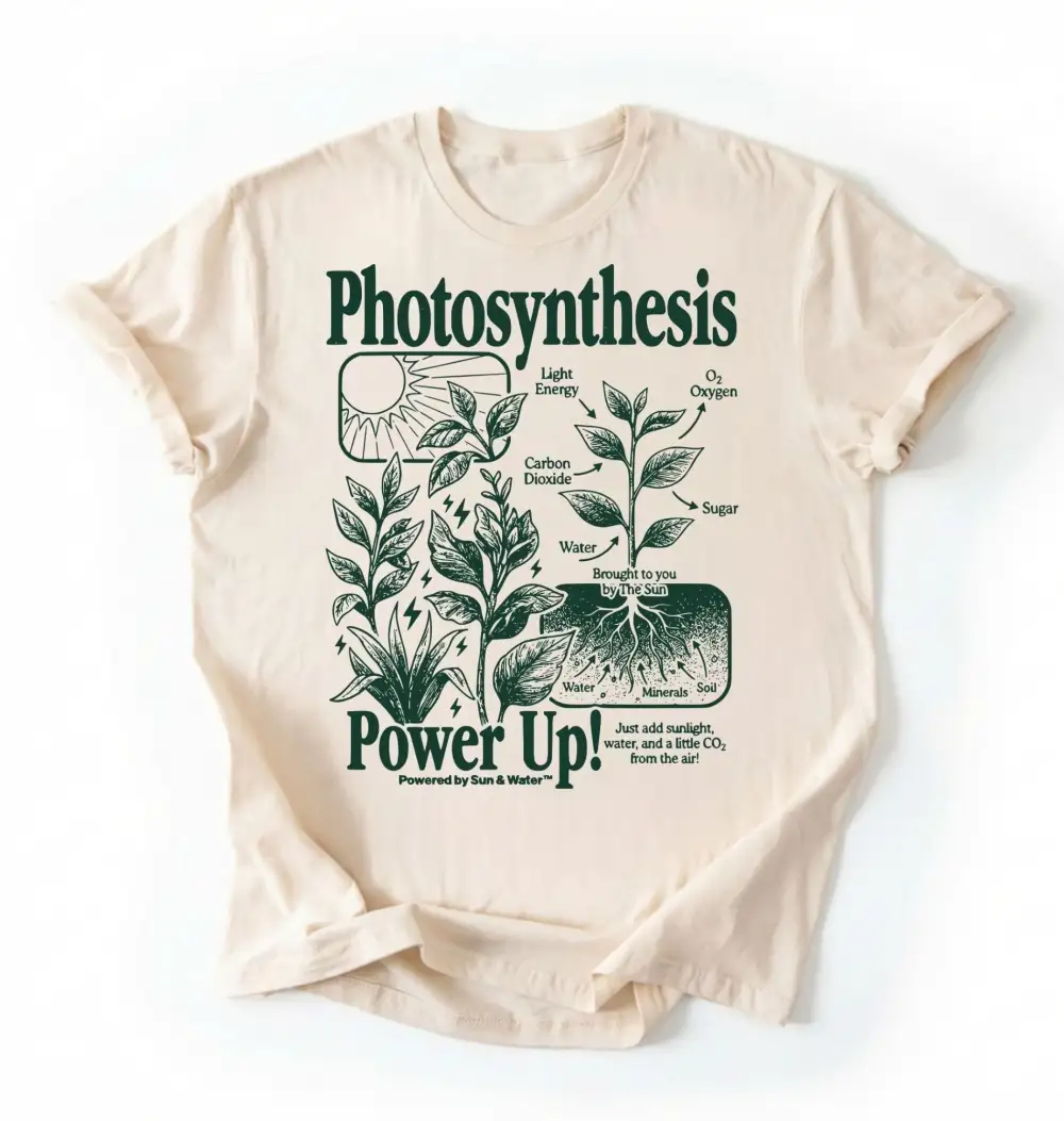 Photosynthesis Plant Graphic Cotton Tee