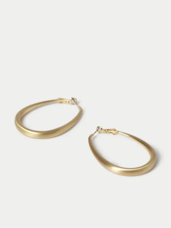 Oval Hoop Earrings