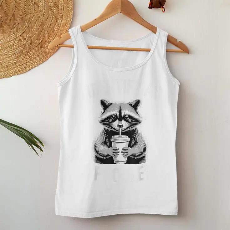 Raccoon Humor Women Tank Top
