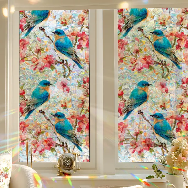 Rainbow Effect Bird Sticker