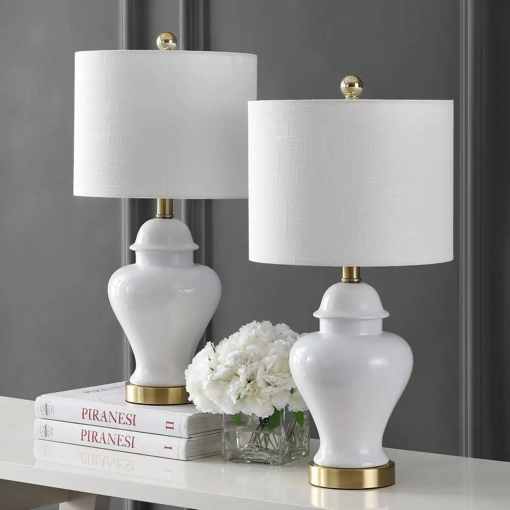 Ceramic Iron Classic Cottage LED Table Lamp
