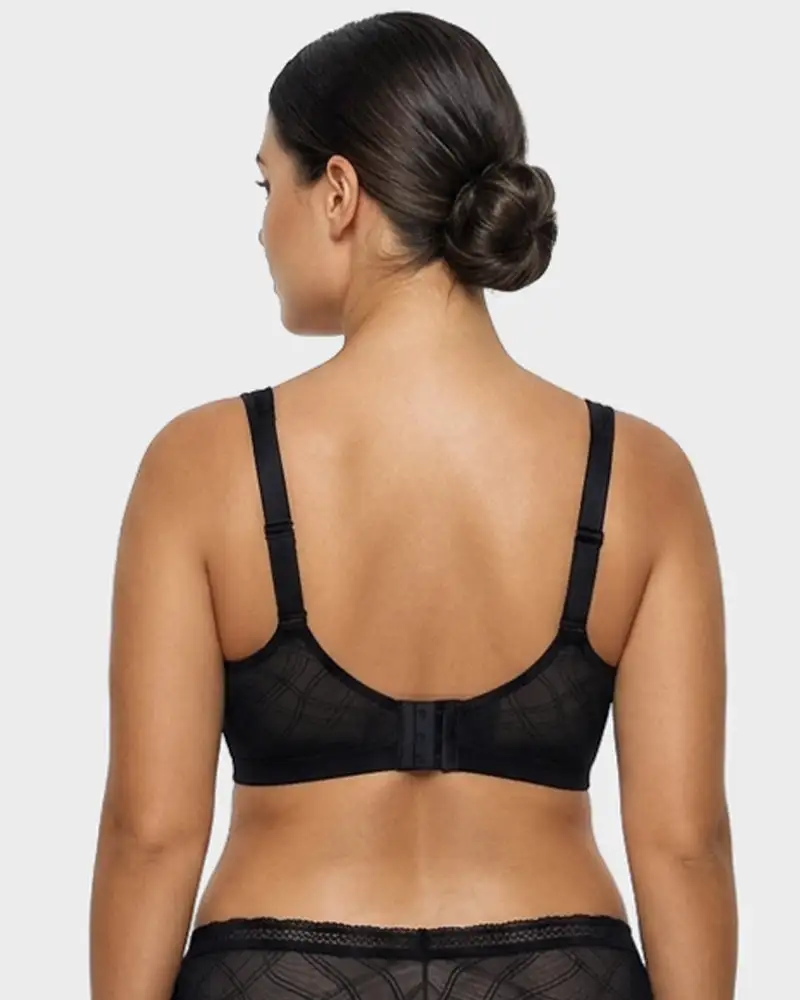 Ultra-Lightweight Full Coverage Cup Jacquard Mesh Comfort Bra