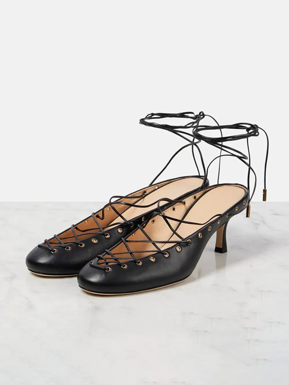 Aniya Strappy Cut-out Ballet Sandals