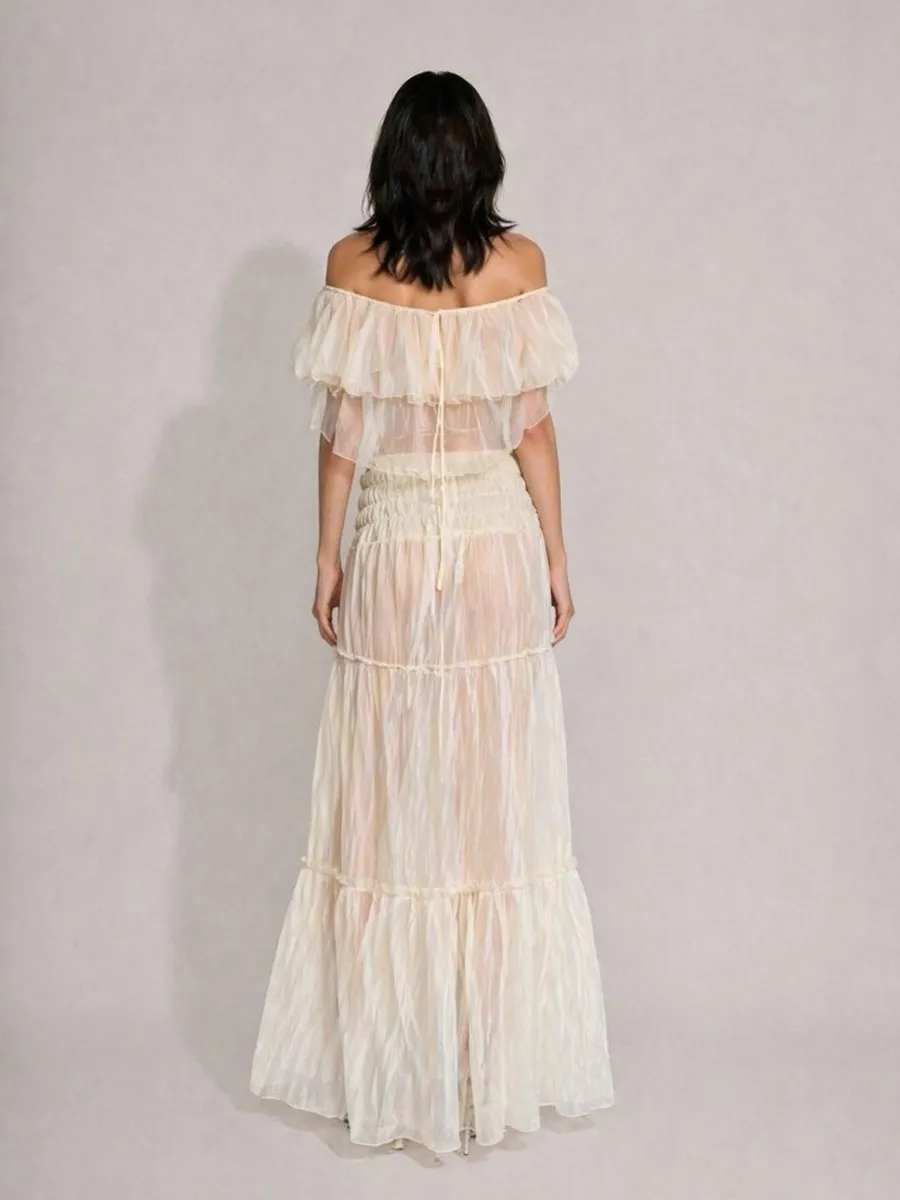 Acacia Off-the-Shoulder Puff-Sleeve Two Piece Set