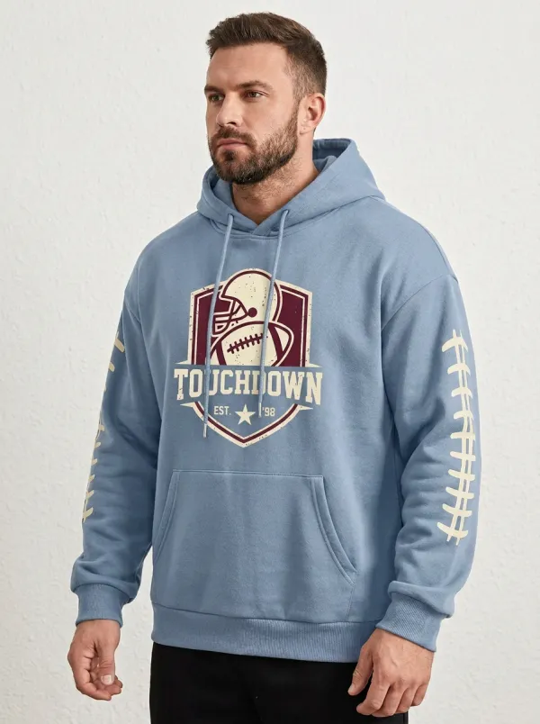 Men's American Football Touchdown Shield Hoodie