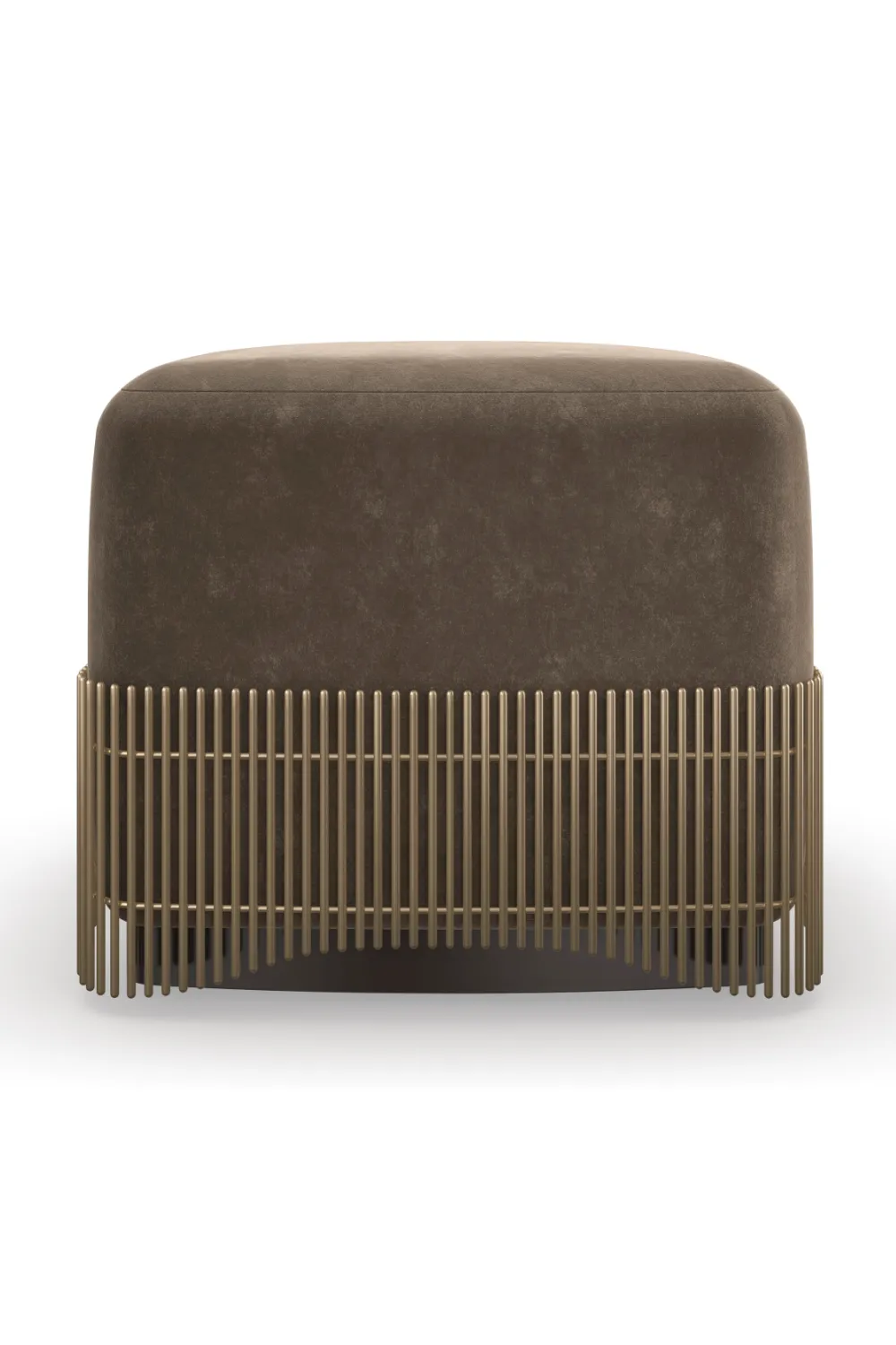 Textured Textured Upholstered Ottoman