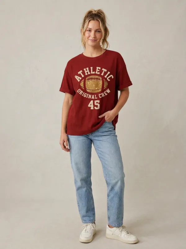 Women's Heritage Inspired Gridiron Ball Crewneck T-Shirt