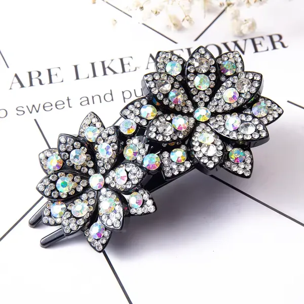 Rhinestone Floral Hair Clip