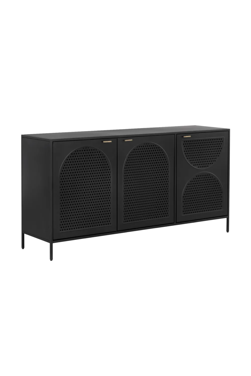 Perforated Metal Three-Door Sideboard