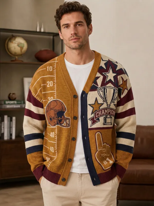 Men's Football Champion Helmet Cardigan