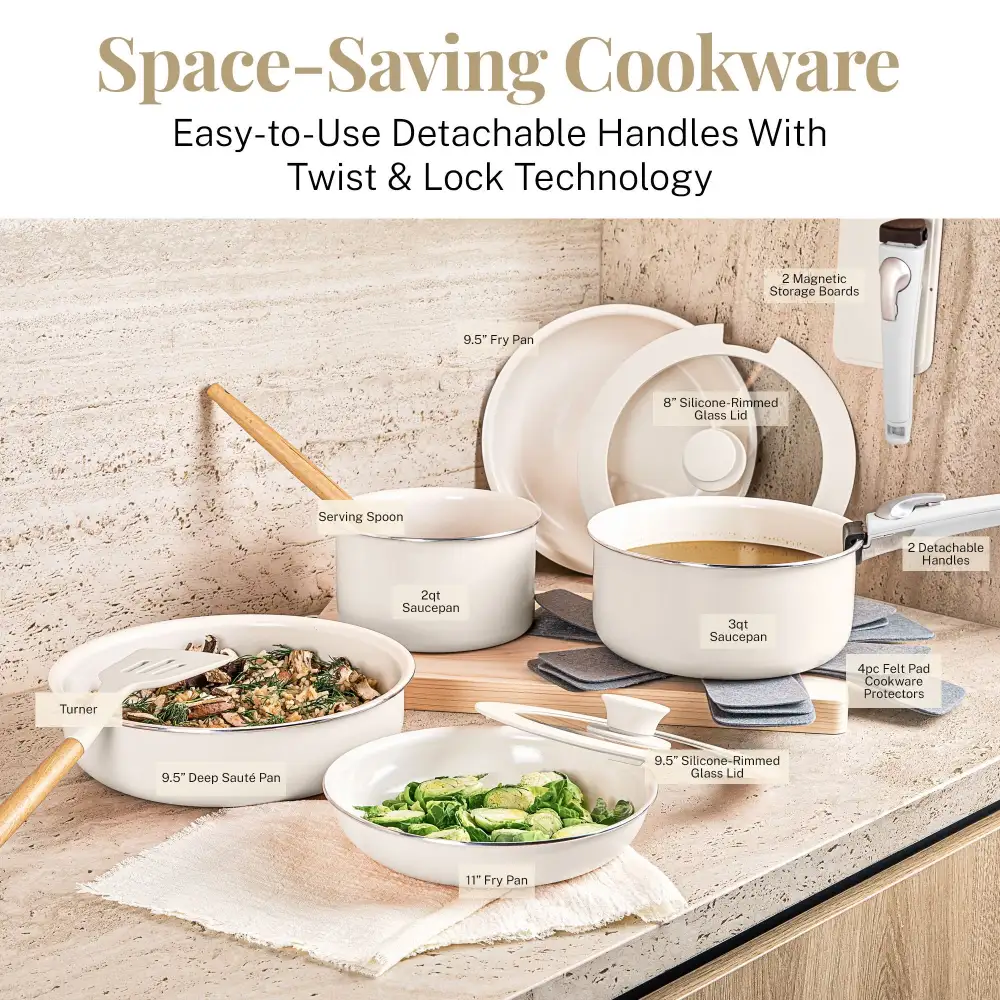 Detachable Handle Cookware Bundle