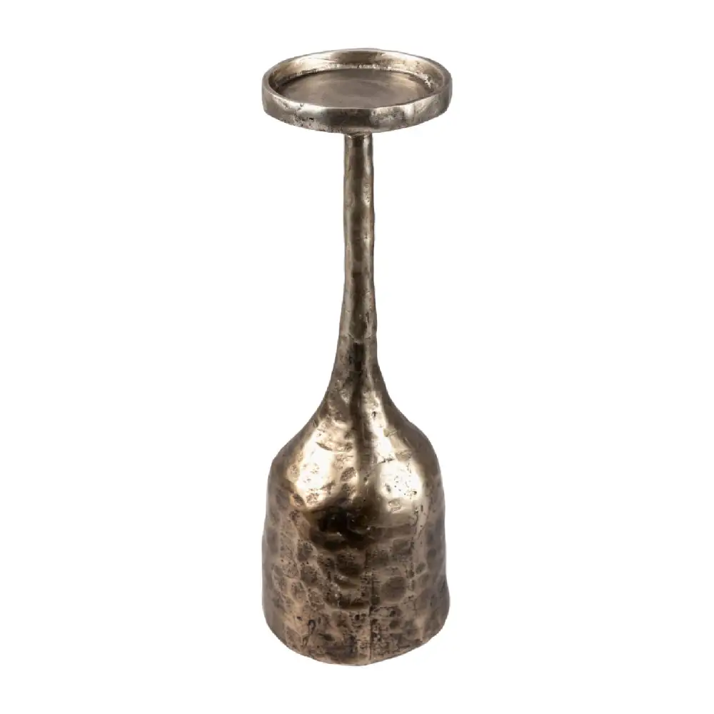 Sculptural Decorative Tabletop Iron Candleholder