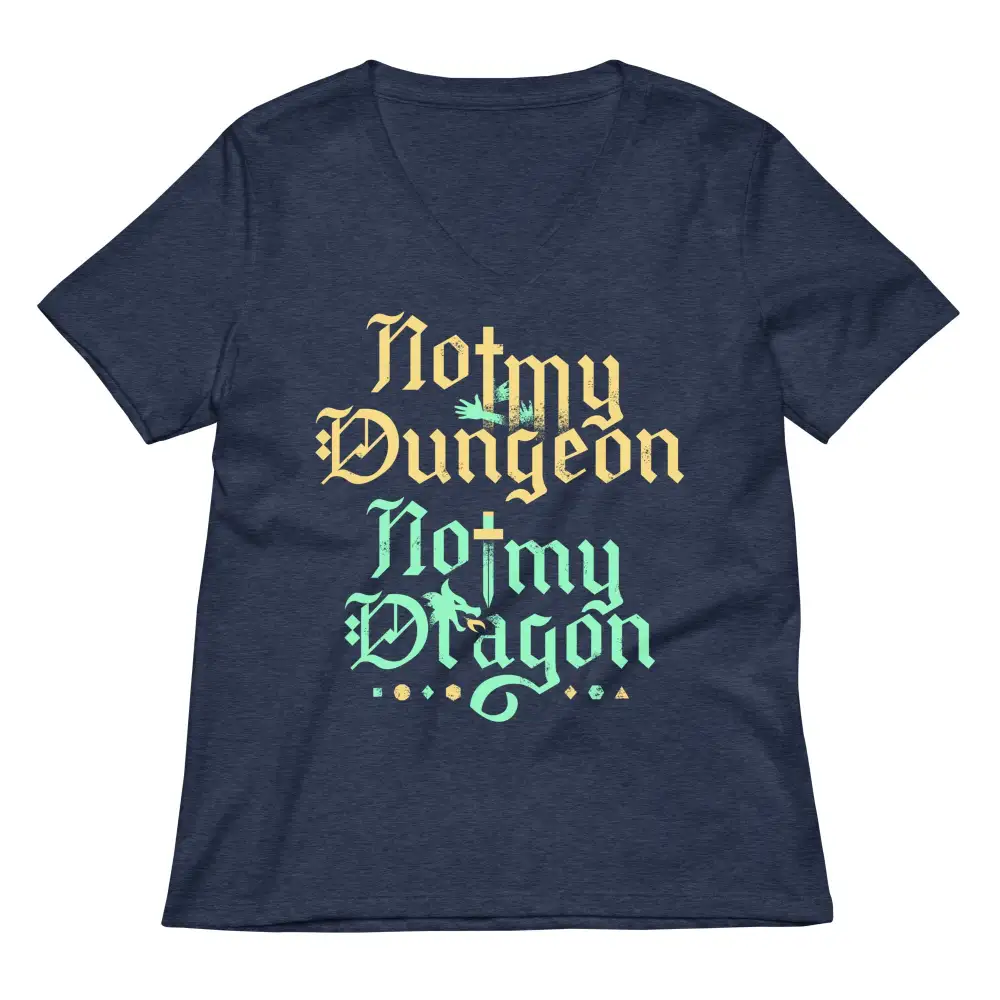 Dungeon Dragon V Neck Tee