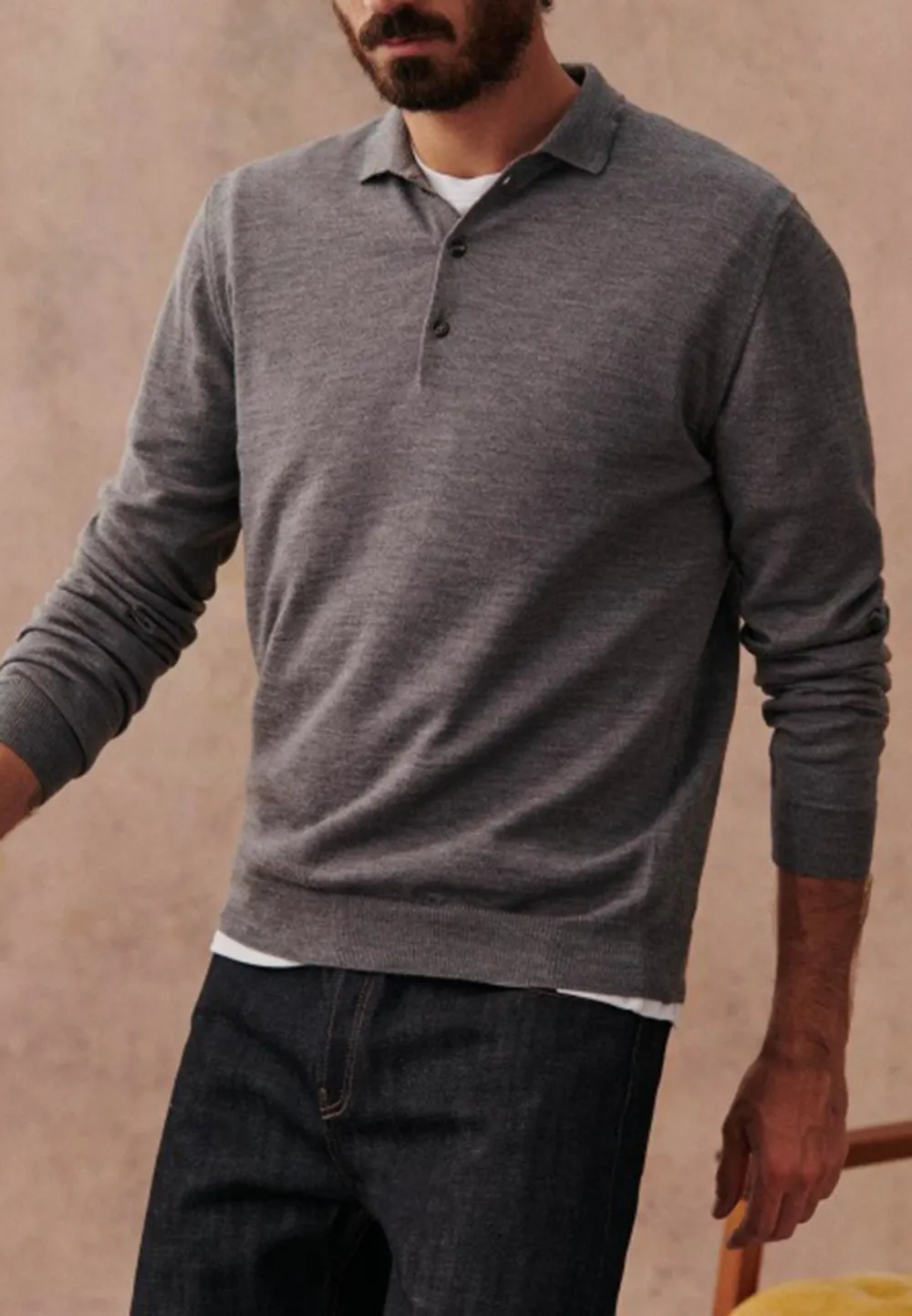 Grey Quarter-Zip Mock Neck Knit Sweater