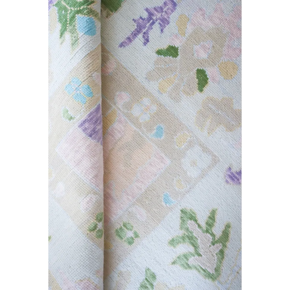 Refined Hand-Knotted Wool Area Rug