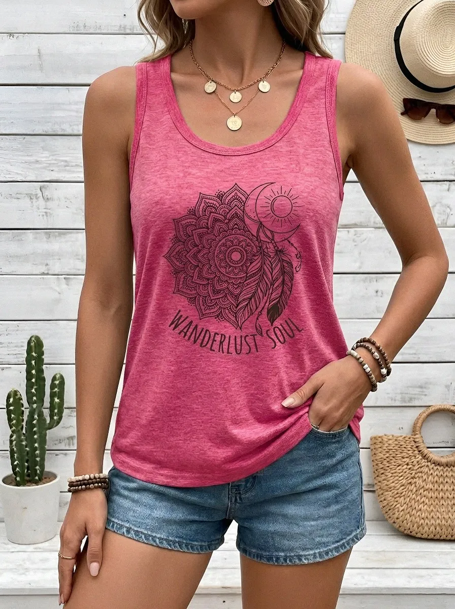 Wanderlust Soul Mandala Tank Top Classic