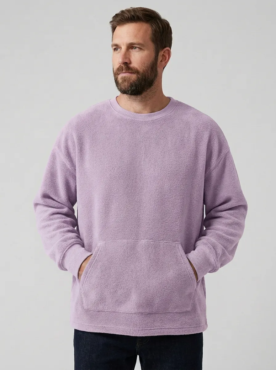Traditional Fleece Graphic Print Edit Men's Fleece Crewneck Sweatshirt