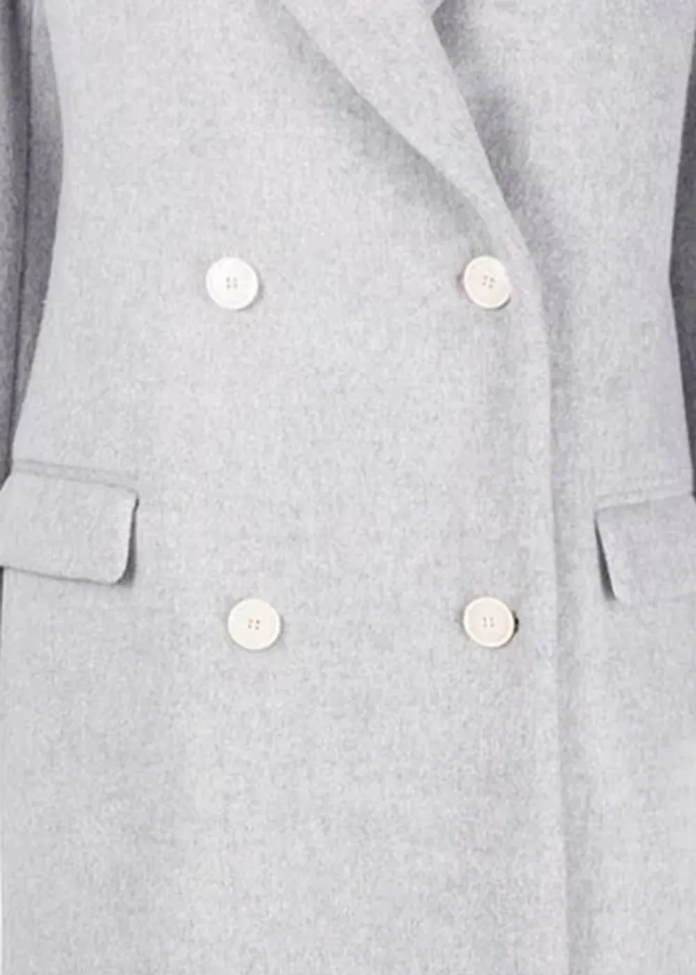 Padded Shoulders Maxi Coat