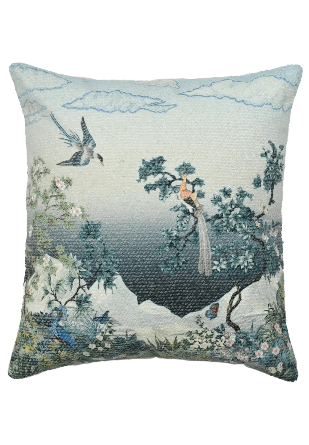 Botanical Animal Motif Decorative Cushion Cover