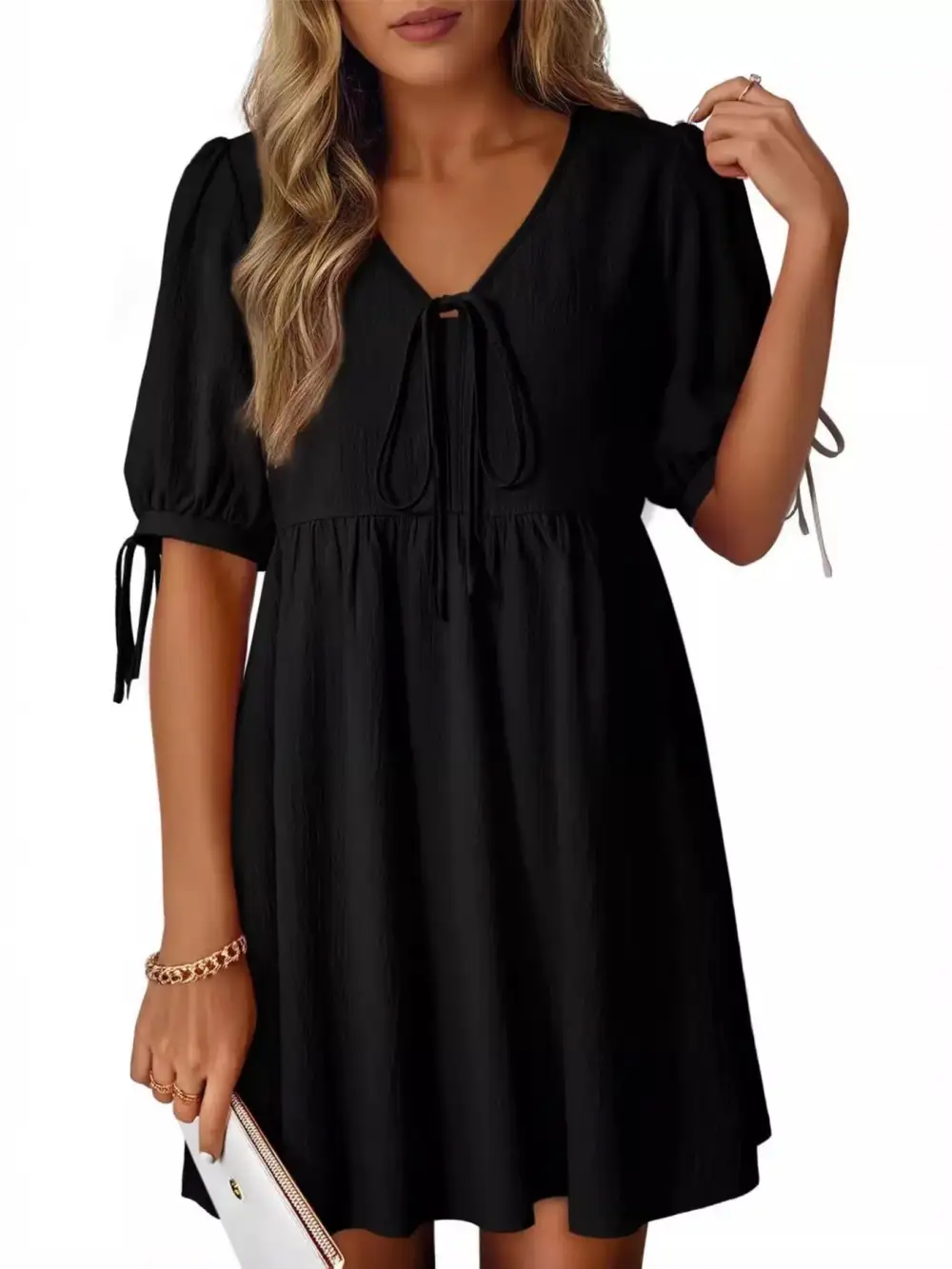 Elegant A Line Mini Dress