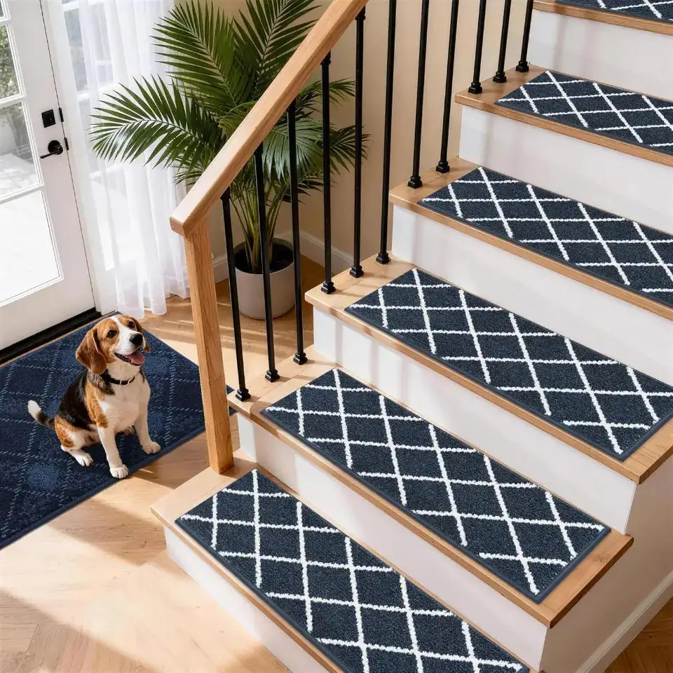 Trellis Lattice Stair Carpet Set