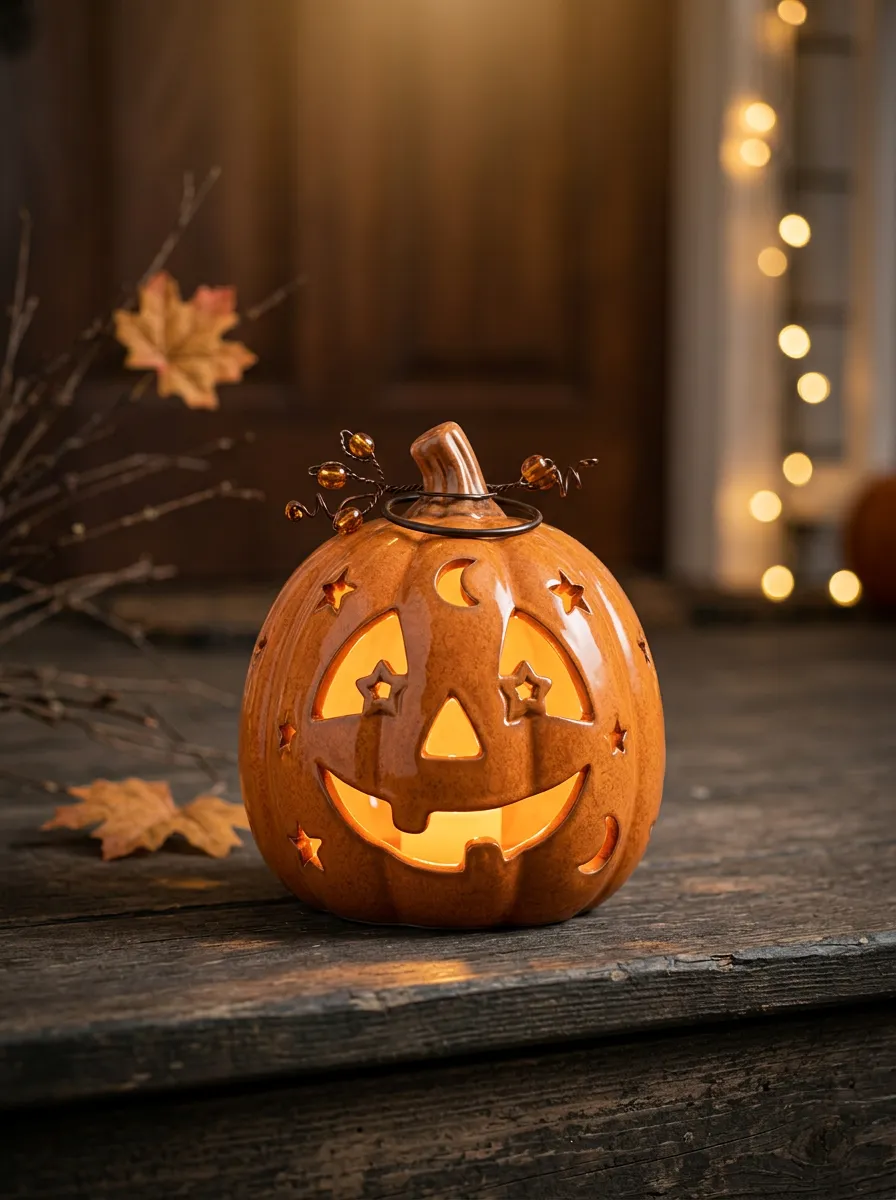 Cutout Halloween Pumpkin Light