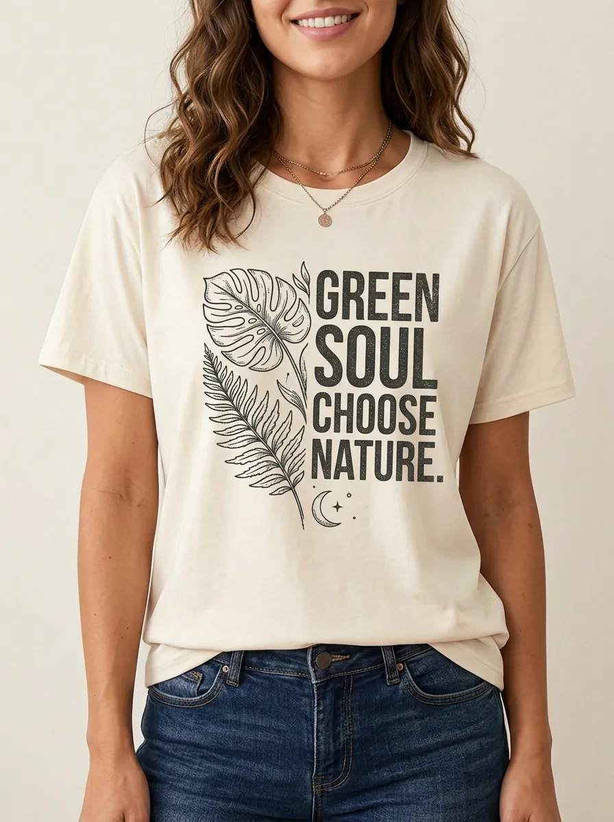 Nature Lover Soul Monstera Fern T-Shirt