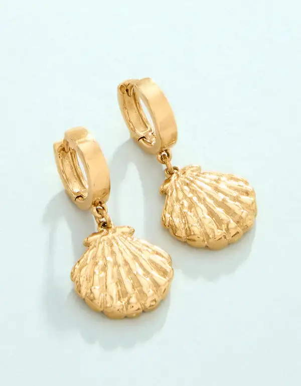 Drop Shell Fashion Earrings