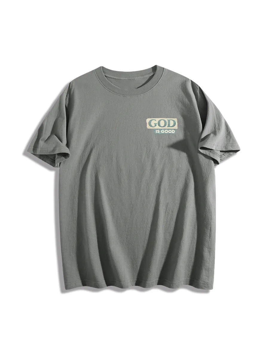 Tropical Sunset Faith Themed Graphic T-Shirt