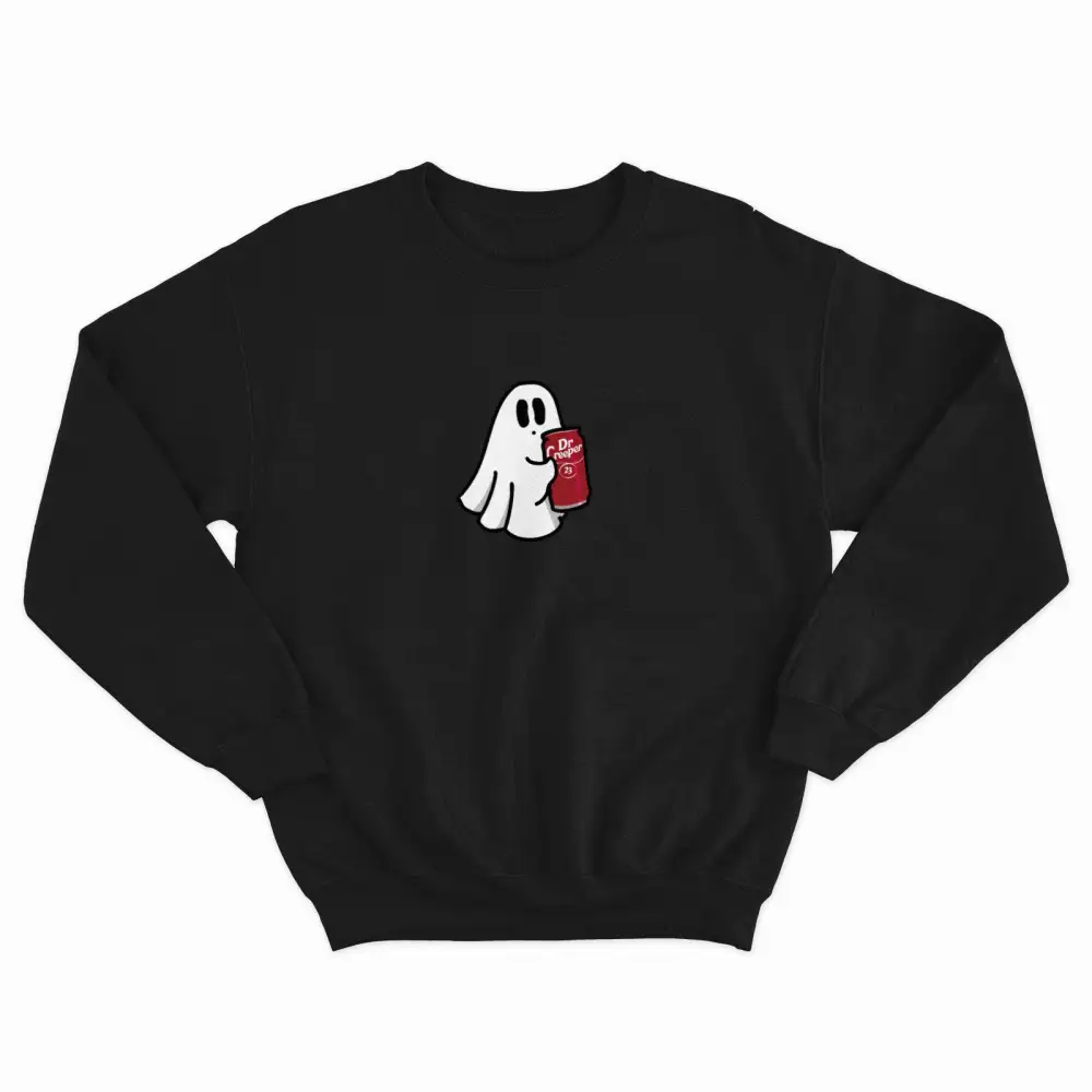 Vine Print Fleece Crew Neck Sweatshirt