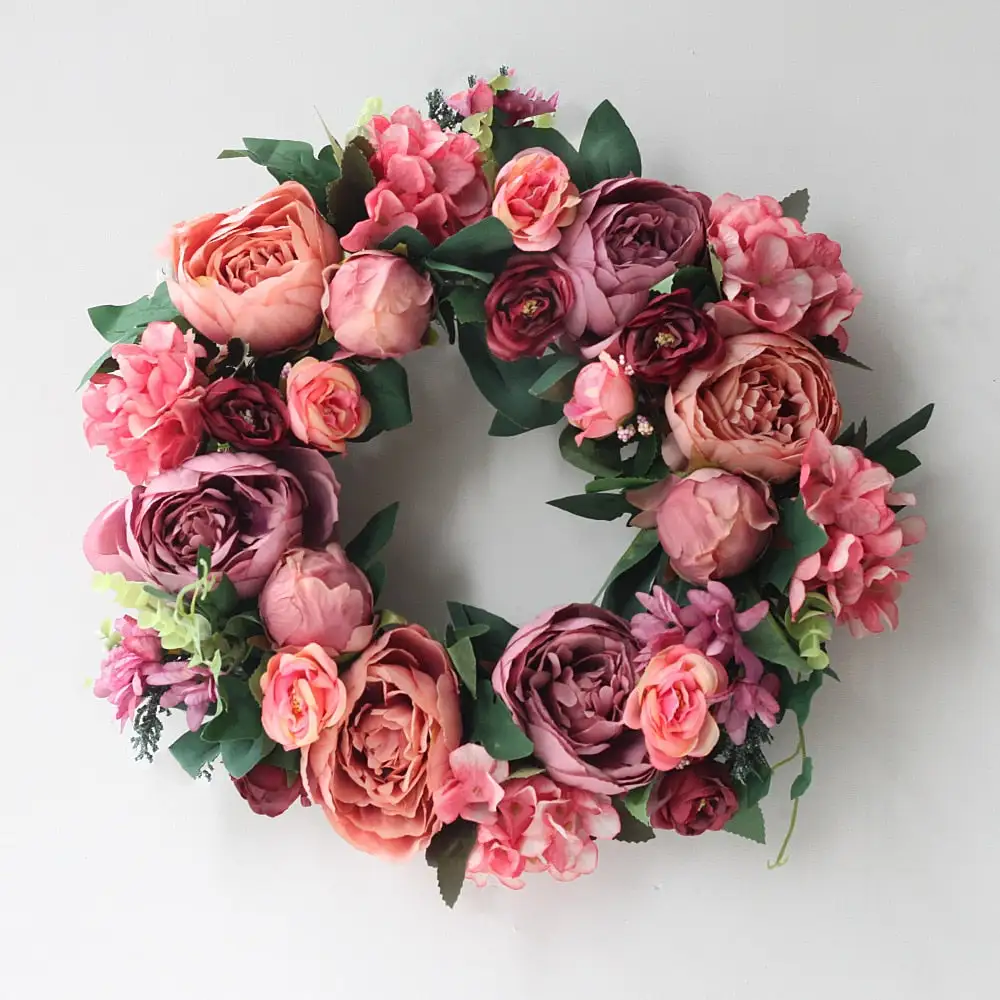 Floral Artificial Round Decorative Botanical Accent