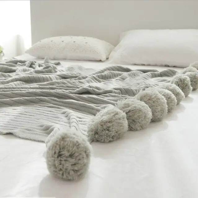 Pan Round Cotton Decorative Throw Blanket