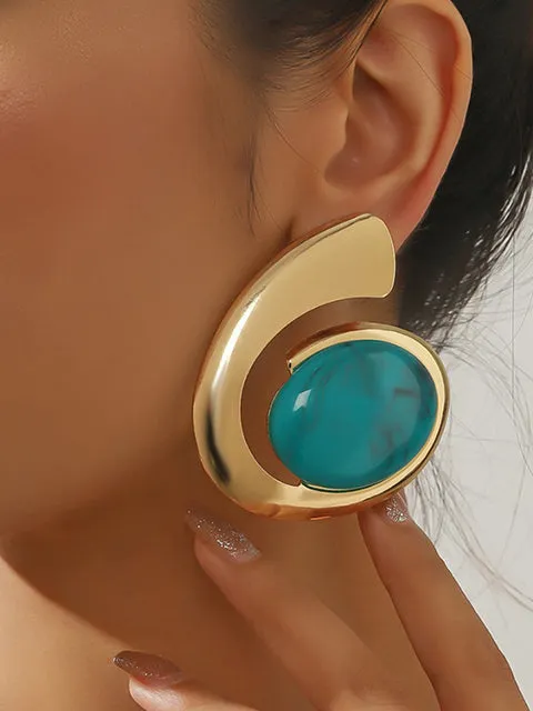 Ornate Sunburst Drop Earrings